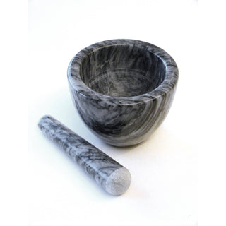 Marble Mortar & Pestle - Gray - La Cuisine