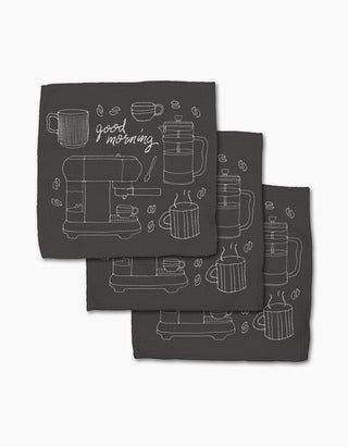Good Morning Coffee Dishcloth Set - La Cuisine