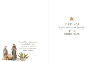 Scripture Christmas Card - For Unto Us - La Cuisine