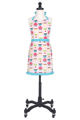 KAF Home 100% Cotton Hostess Chef's Apron - Kids: Bloomers - La Cuisine