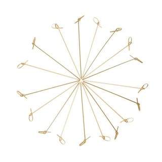 Party Disposable Knotted Bamboo Appetizer Picks - Asst Sizes: 7" Long