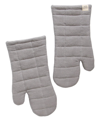 Monaco Quilted Oven Mitt - Frost Gray  Frost Gray   Ochre