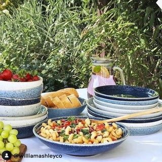 Studio Blue Coupe Salad Plates, Set/4