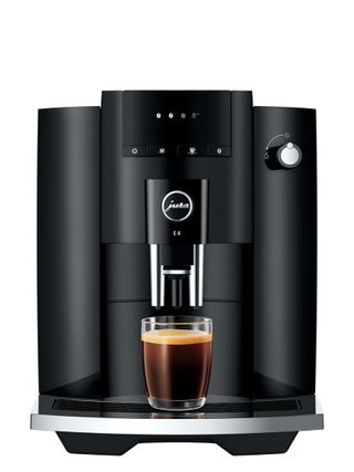 E4 Piano Black Coffee Machine