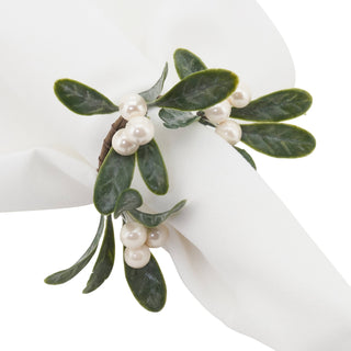 Mistletoe Napkin Rings Set/4 - La Cuisine