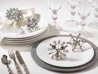 Snowflake Design Napkin Ring - La Cuisine