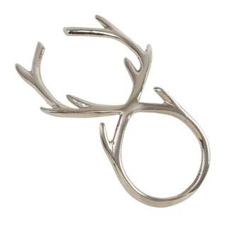 Antler Napkin Ring: Silver