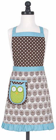 KAF Home 100% Cotton Hostess Chef's Apron - Kids: Bloomers - La Cuisine