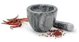 Marble Mortar & Pestle - Gray - La Cuisine
