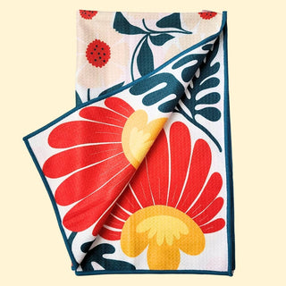 Poppy - Dual Sided Hand Towels - Microfiber Kitchen Towels - La Cuisine