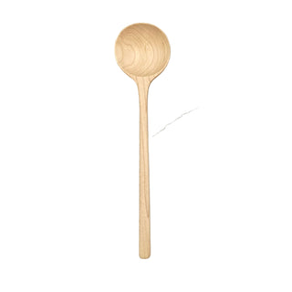 12" Maple Wooden Round Spoon - Kitchen Utensil