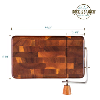 Rock & Branch® Acacia Serving Board with Cheese Slicer