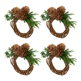 Rustic Charm Pine Cone Napkin Ring - La Cuisine