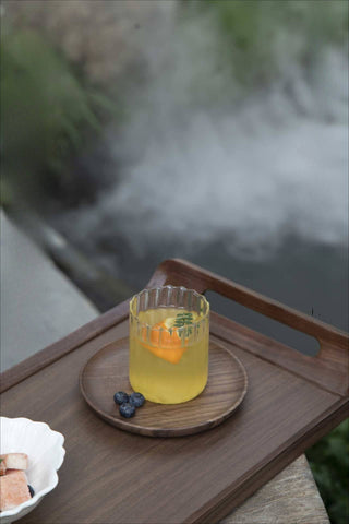 Gohobi Black Walnut Solid Wood Tea Tray - La Cuisine