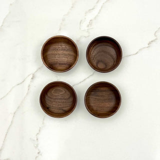 2" Walnut Wood Small Condiment Cup - La Cuisine
