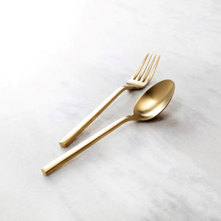 Arezzo Brushed Gold Serving Set/2 - La Cuisine