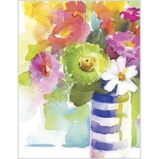 Everyday Note Cards, Striped Flower Vase - La Cuisine