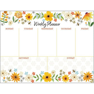Weekly Planner, Bees/Flowers/Honeycomb - La Cuisine