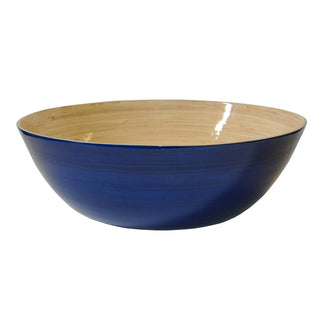 Shallow Bamboo Bowl in "Blue", Banquet Sized - La Cuisine