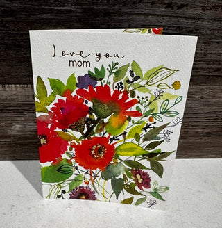 Mother's Day Card-Bright Zinneas
