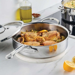 Probond Luxe 3.5qt Covered Sauté Pan With Helper Handle - La Cuisine