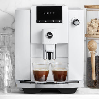 E4 Piano White Coffee Machine