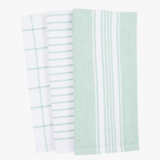 Monaco Dual Purpose Terry Towel, Set/3 Mineral Green - La Cuisine