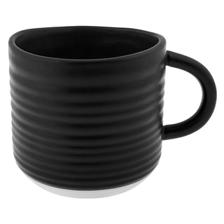 Ribbed Mug, Black - La Cuisine
