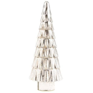 Silver Shimmer Mercury Glass Tree, Medium - La Cuisine