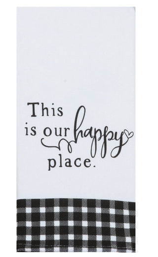 Farmhouse 'This is our Happy Place' Towel - La Cuisine