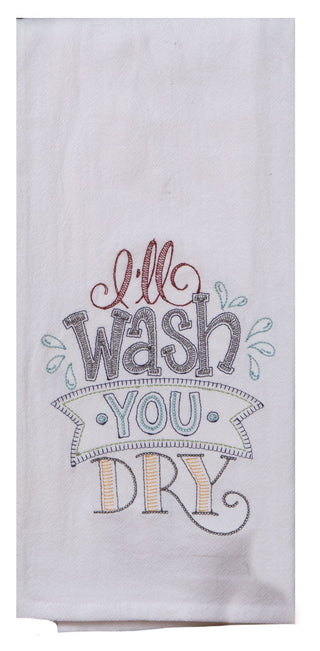 Wash & Dry Embroidered Flour Sack Towel - La Cuisine