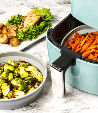 Collapsible Silicone Air Fryer Basket - La Cuisine