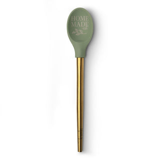 Silicone Spoon w/ Gold Handle