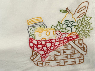 Embroidered Flour Sack Towel - La Cuisine