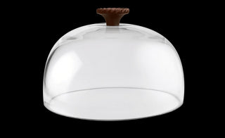 Glass Dome 6.5" w/ Auburn Rust Round Handle - La Cuisine