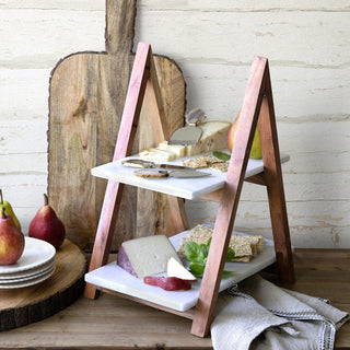 A-Frame Marble Cheese Server - La Cuisine