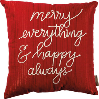 Red Merry Everything Pillow - La Cuisine