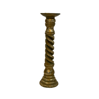 Gold Pillar Candle Holders - La Cuisine