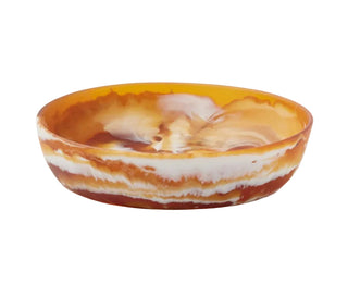 Hugo Amber Swirled Serving Bowl - Large - La Cuisine