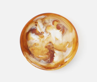 Hugo Amber Swirled Serving Bowl - Large - La Cuisine