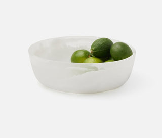 Hugo White Swirled Serving Bowl Set/2, Small - La Cuisine