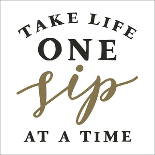 Cocktail Napkins l Take Life One Sip At A Time - 20ct - La Cuisine