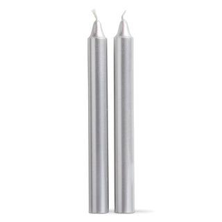 Straight Candle, 8" Silver Set/2 - La Cuisine