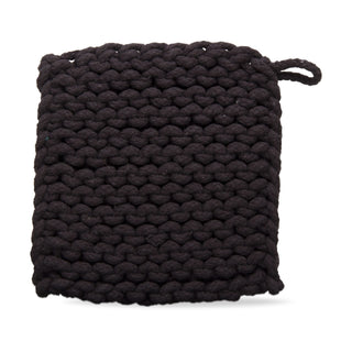 Crochet Trivet, Black - La Cuisine