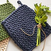 Crochet Trivet, Gray - La Cuisine