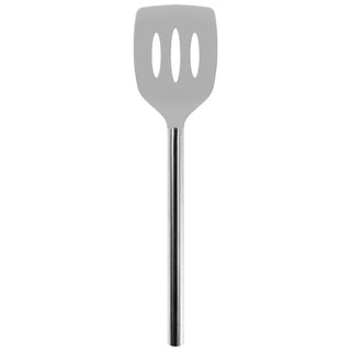 Silicone Slotted Turner with Stainless Steel Handle - La Cuisine