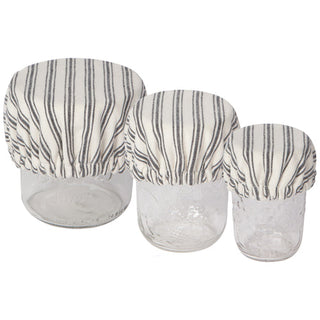 Ticking Stripe Mini Bowl Cover, Set/3 - La Cuisine