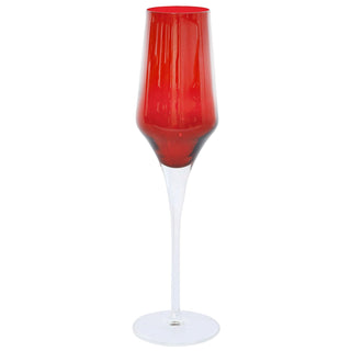 Contessa Red Champagne Glass - La Cuisine