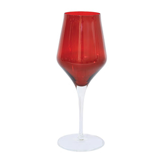 Contessa Red Water Glass - La Cuisine