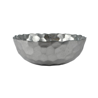 Rufolo Glass Platinum Honeycomb Large Bowl - La Cuisine